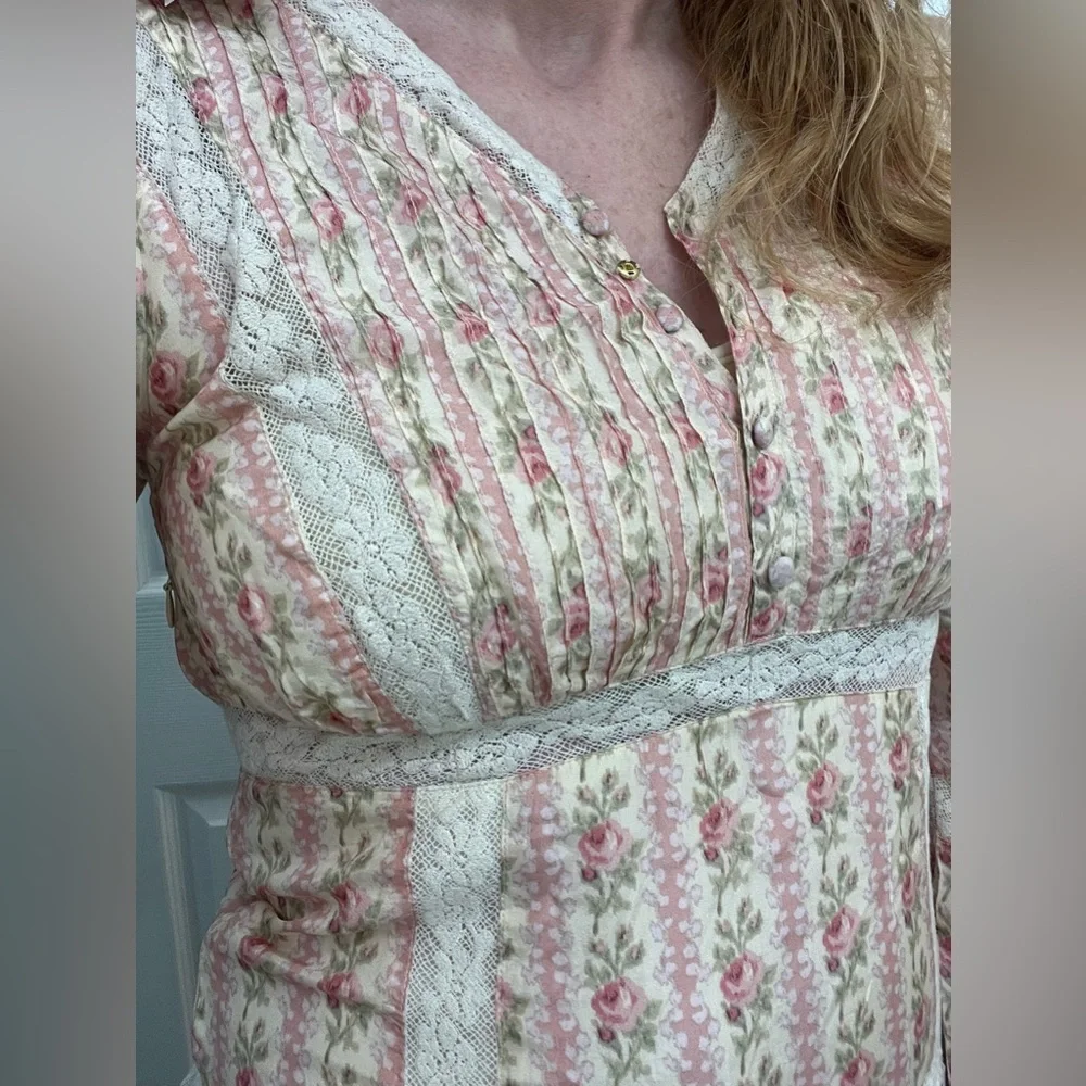 Love Shack Fancy Pirelle dress in frosted petal pink. Size 8. - Picture 6 of 11